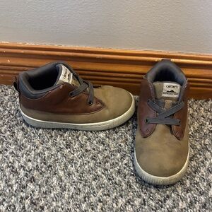 Carter's Kids Tan and Black Adventure Boots
